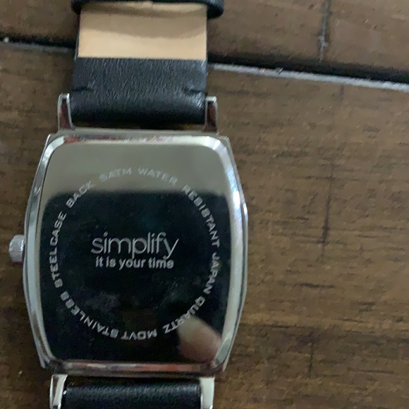 Men’s Simplify black banded watch - Picture 2 of 3